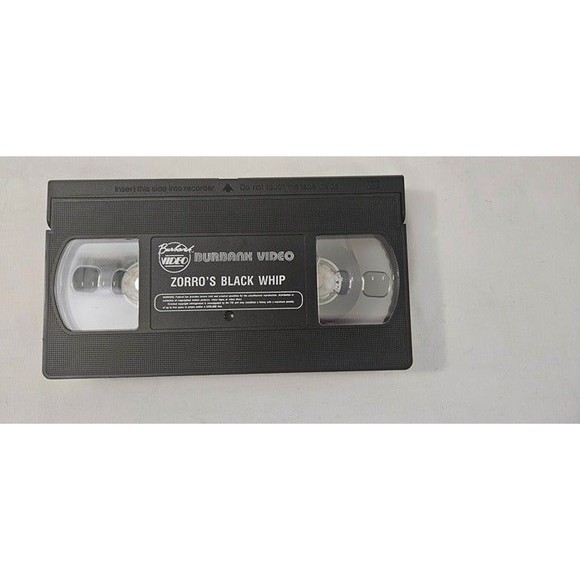 Zorro's Black Whip VHS 12 Episodes 1991 Burbank Video George Lewis - Picture 6 of 6